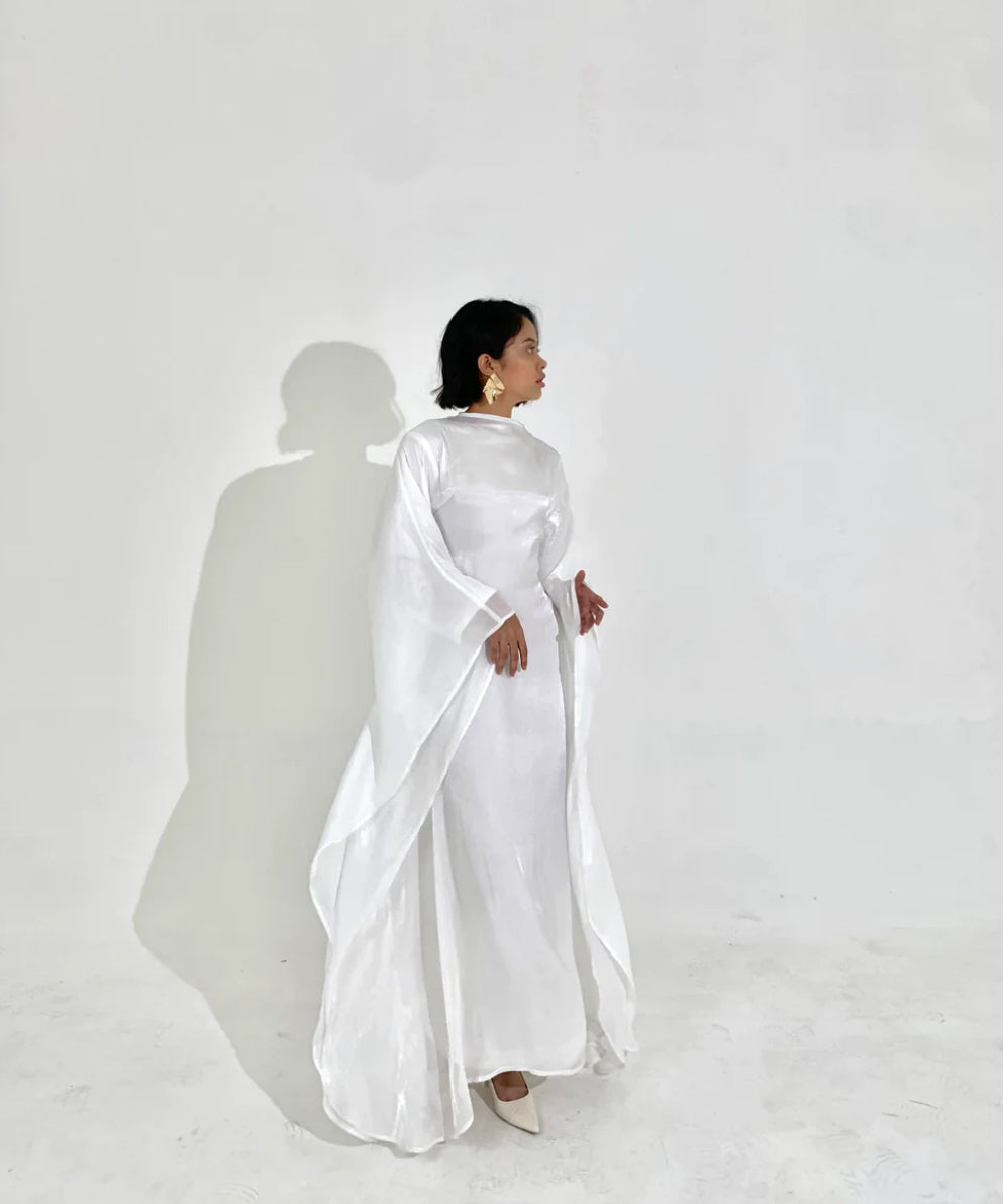 Sheen Kaftan In Pearl