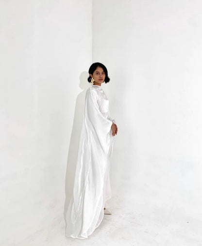 Sheen Kaftan In Pearl
